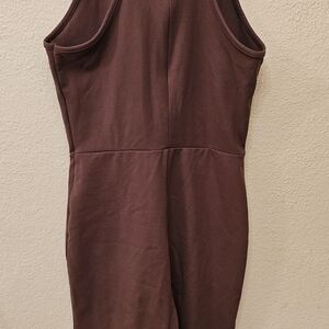 wild fable One-Shoulder Bodycon Romper/jumpsuit Color Brown